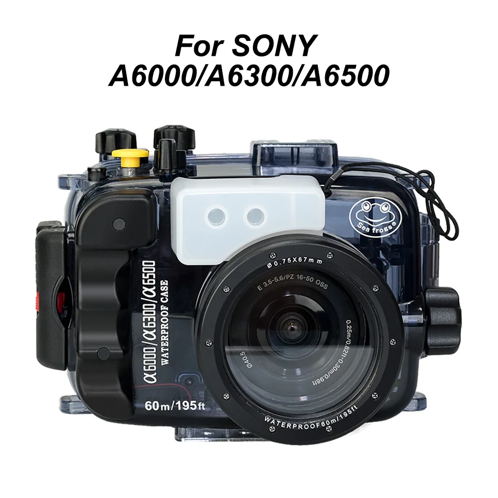 

For Sony A5000 A5100 A6000 A6300 A6400 A6500 Waterproof Camera Housing IPX 8 Diving 40m Underwater Case Watertight Cover Bag