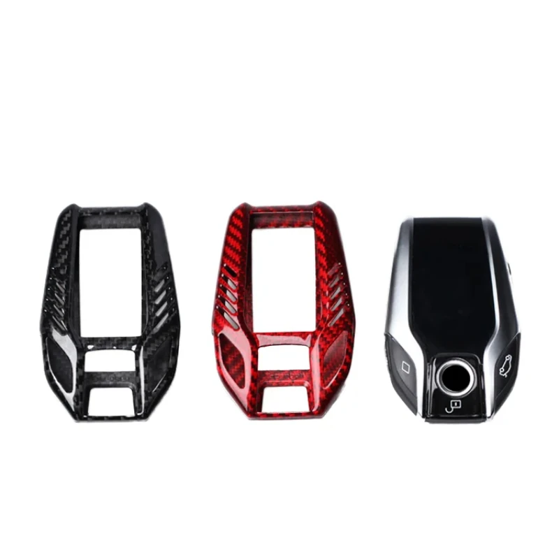 

T-Carbon Fiber Key Case Key Cover Fits Screen Car Interior Accessories