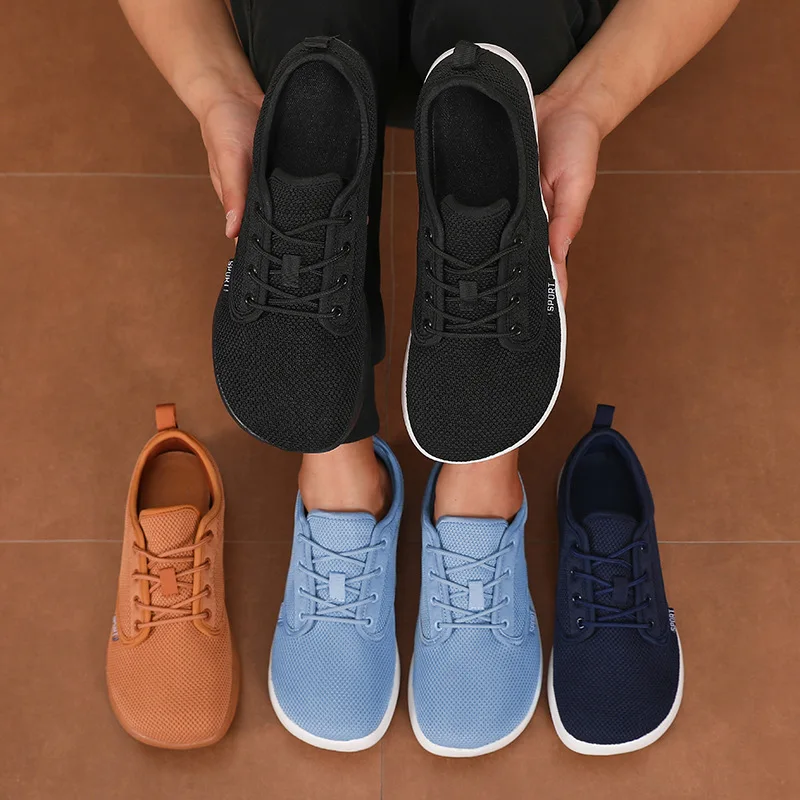 Women's Walking Flat Shoes Soft Mesh Suitable for Travel Wide Palms Lightweight Support Fitness and Leisure Sports Shoes for Men