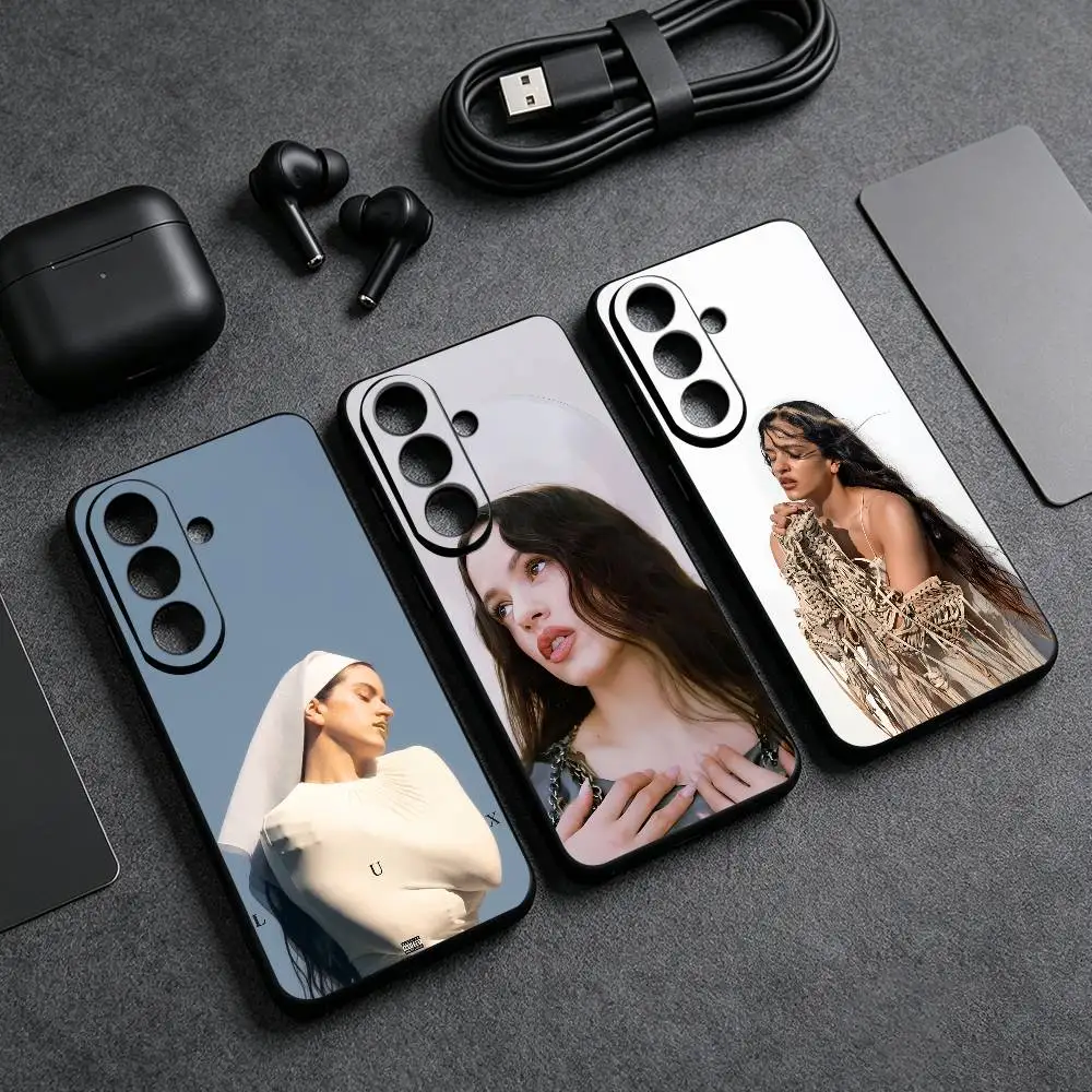Singer R-Rosalia LUX Phone Case For Samsung S26 25 24 23 22 21 20 Ultra Plus 5G Black