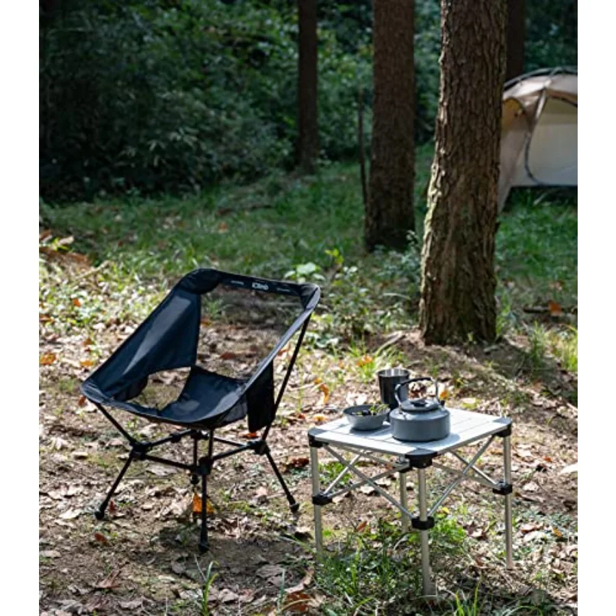 Cadeira de praia dobrável de acampamento compacta ultraleve com pés grandes antiderrapantes para aventuras ao ar livre, ideal para parque de acampamento de praia