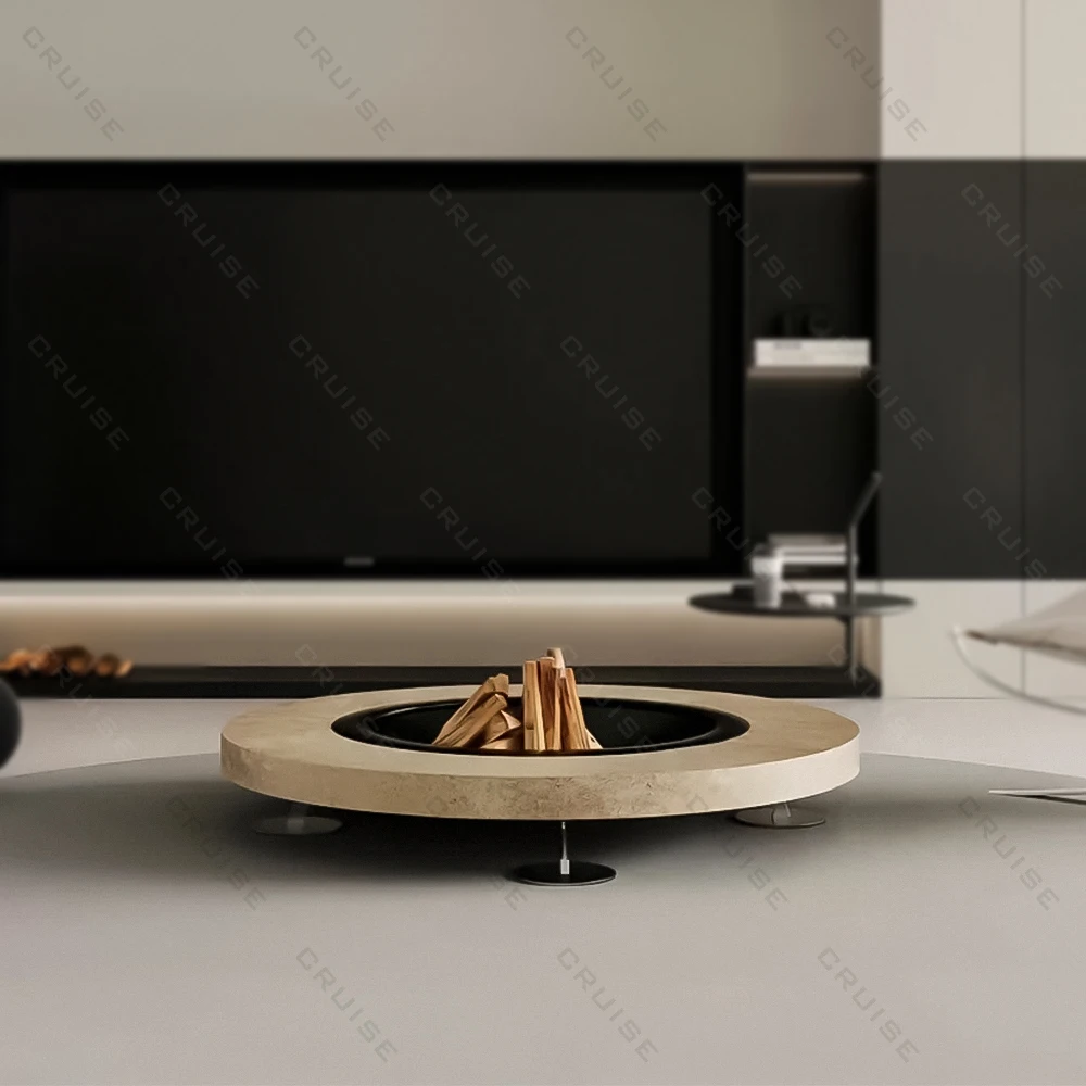 

CRUISE BBQ Garden Firepit Freestanding Round Fireplace Outdoor 1200/1400/1600mm Furniture Wood/Gas/Alcohol Furnace Core Firepit