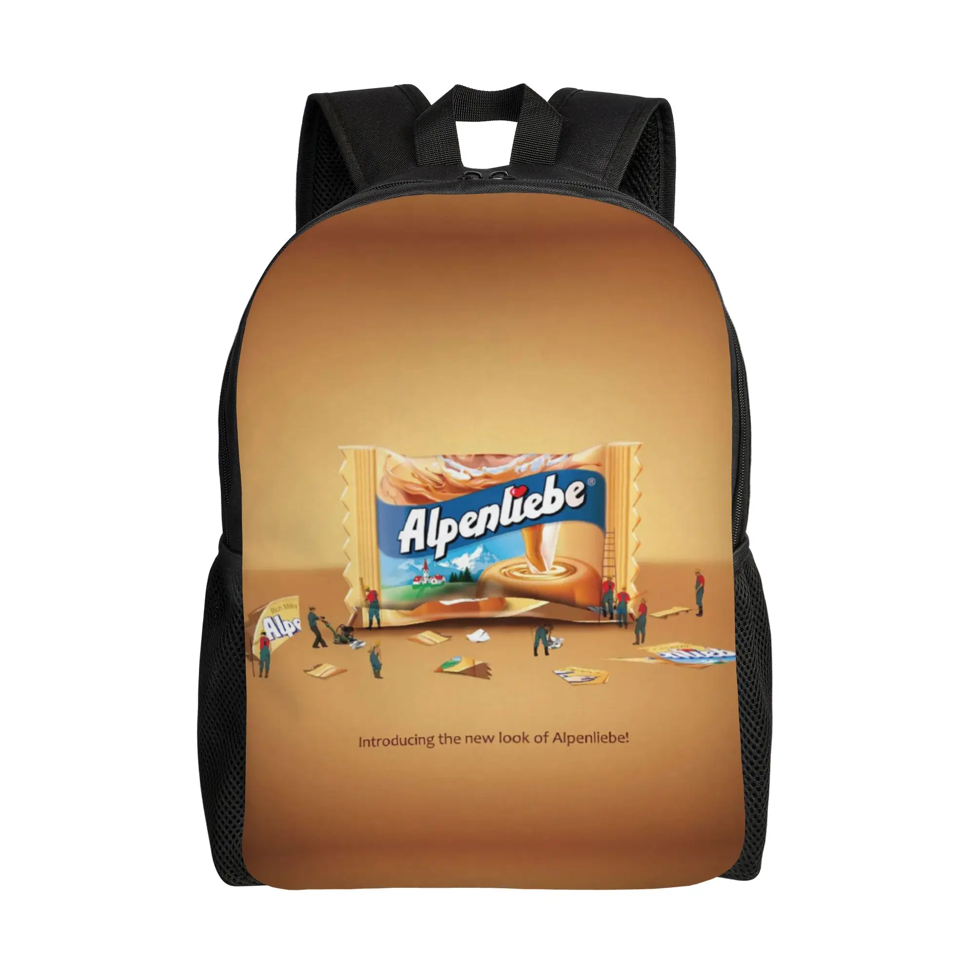 A-Alpenliebee milk candy Backpack Men Sporty Fashionable mochila Large Capacity Laptop Bag Back To School Season