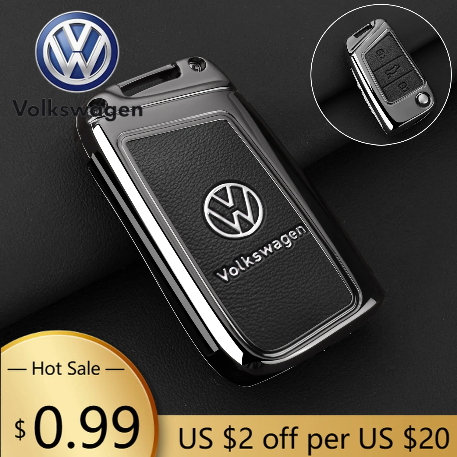 

Чехол для ключей автомобиля из цинкового сплава и кожи для VW Volkswagen Jetta MK5 Golf, защитный чехол-футляр для ключей для VW Volkswagen Golf 7 MK7 Tiguan