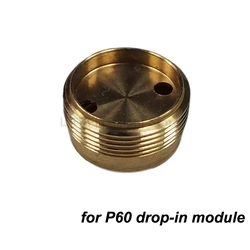 P60 (26.5mm) Brass Drop-in Driver Pillar 20mm (D) x 10.6mm (H) Flashlight DIY