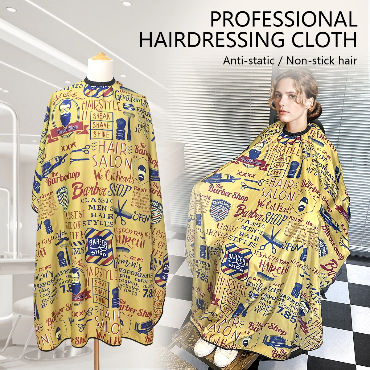 

Barber Hairdressing Cape lionHairdresser Cloth Hair Cutting Coat Haircut Apron Layers Barbershop Dropshipping