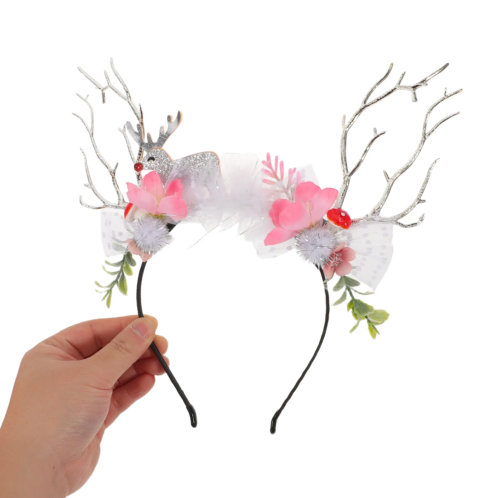 

Reindeer Headband For Adults Deer Antlers Headband Holiday Party Favors Christmas Accessories Costume Hairband Xmas