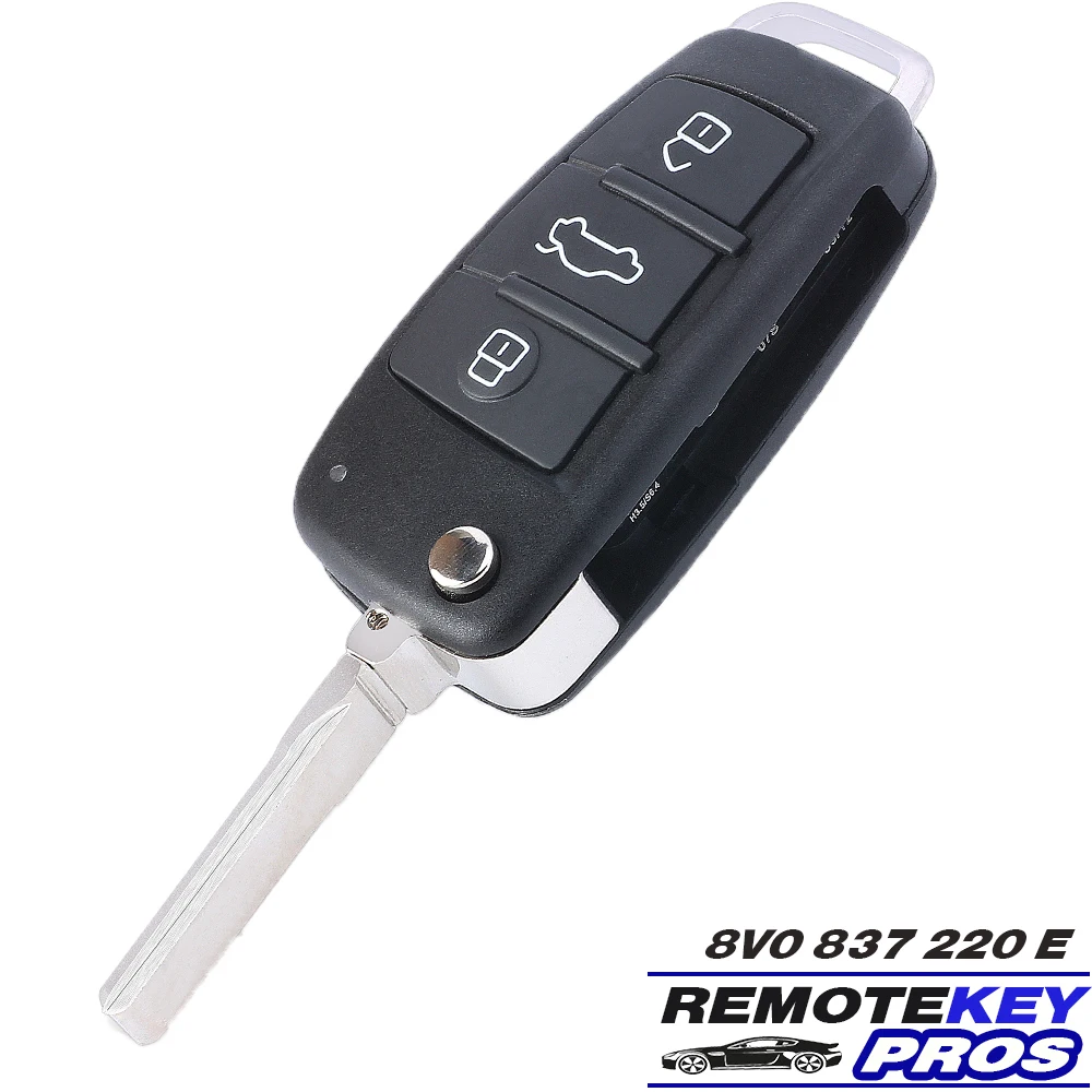 KEYDIY 8V0 837 220 E / 8V0837220E 315MHz ID48 Chip Smart Key Flip Remote Key Fob for Audi A3 S3 2012 2013 2014 2015 2016 2017