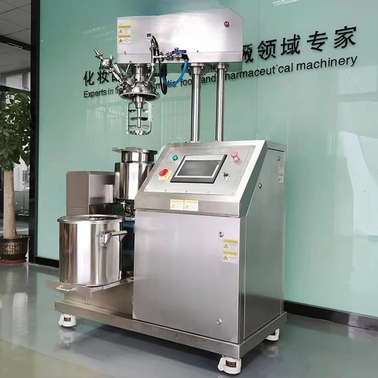 5-25l Small Lotion Vacuum Emulsifying Cosmetic Petroleum Jelly Beauty Cream Cheese Making Machine Homogenizer Emulsifier Mixer view 2