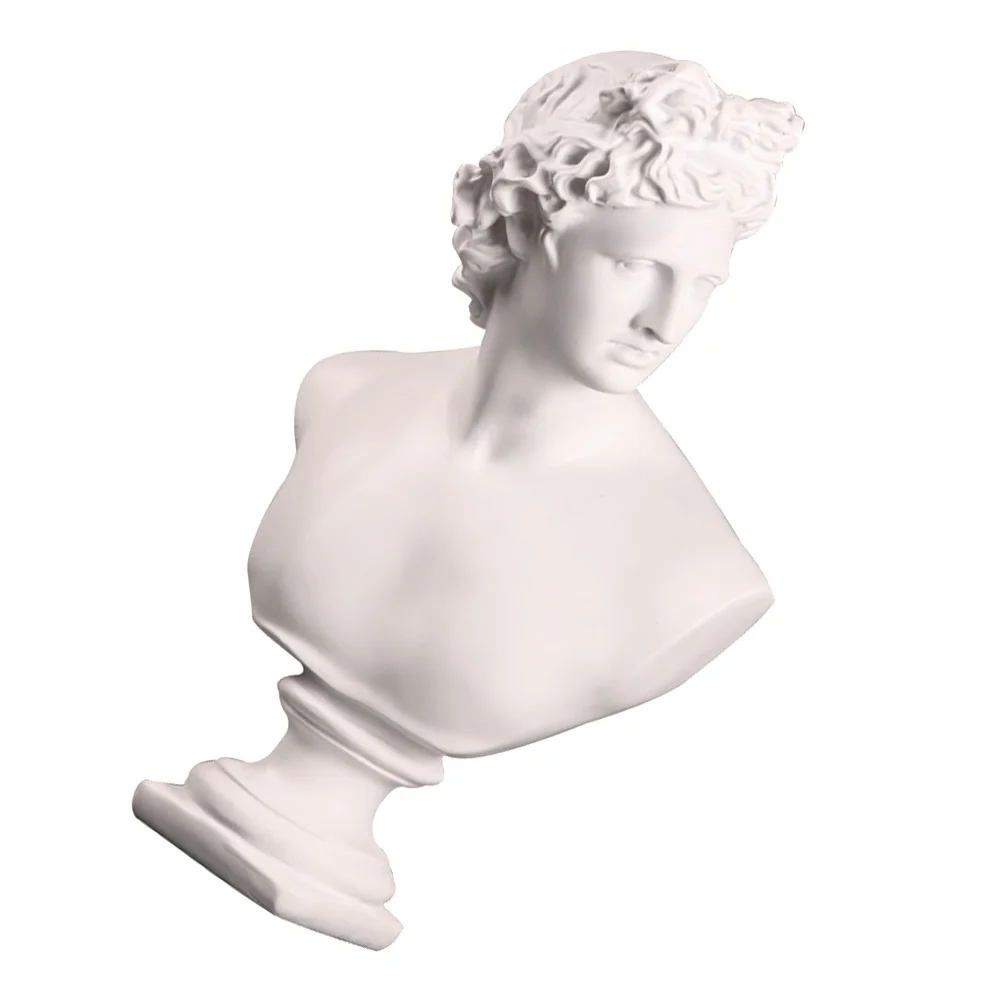 

Bust David Statue Ornament Man Statues Synthetic Resin Goddess Plaster Figurine