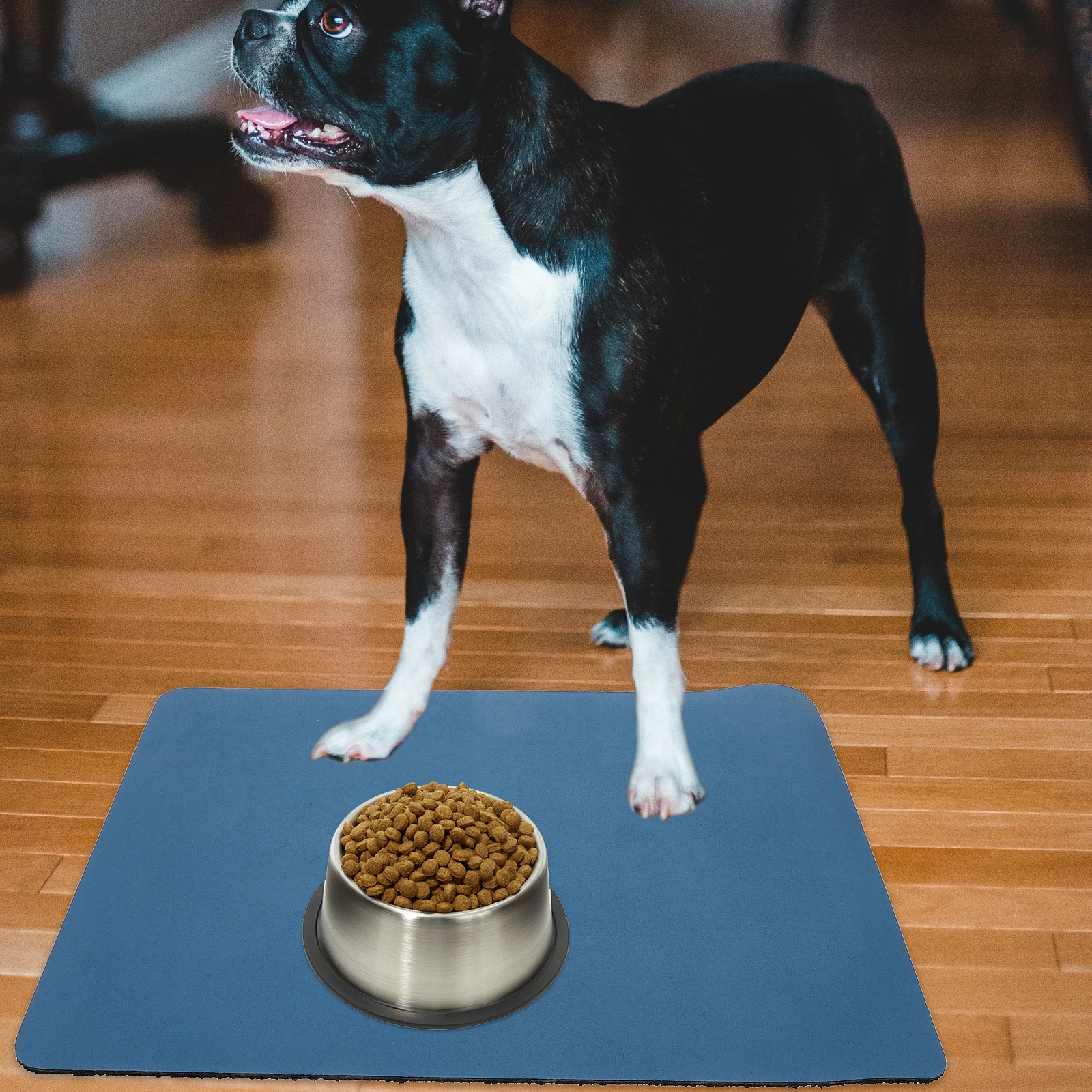 

Practical Pet Feeding Mat Absorbent No Stains Quick Dry Non Slip Durable Absorbent Dog Water Bowl Mat Pet Food Mats