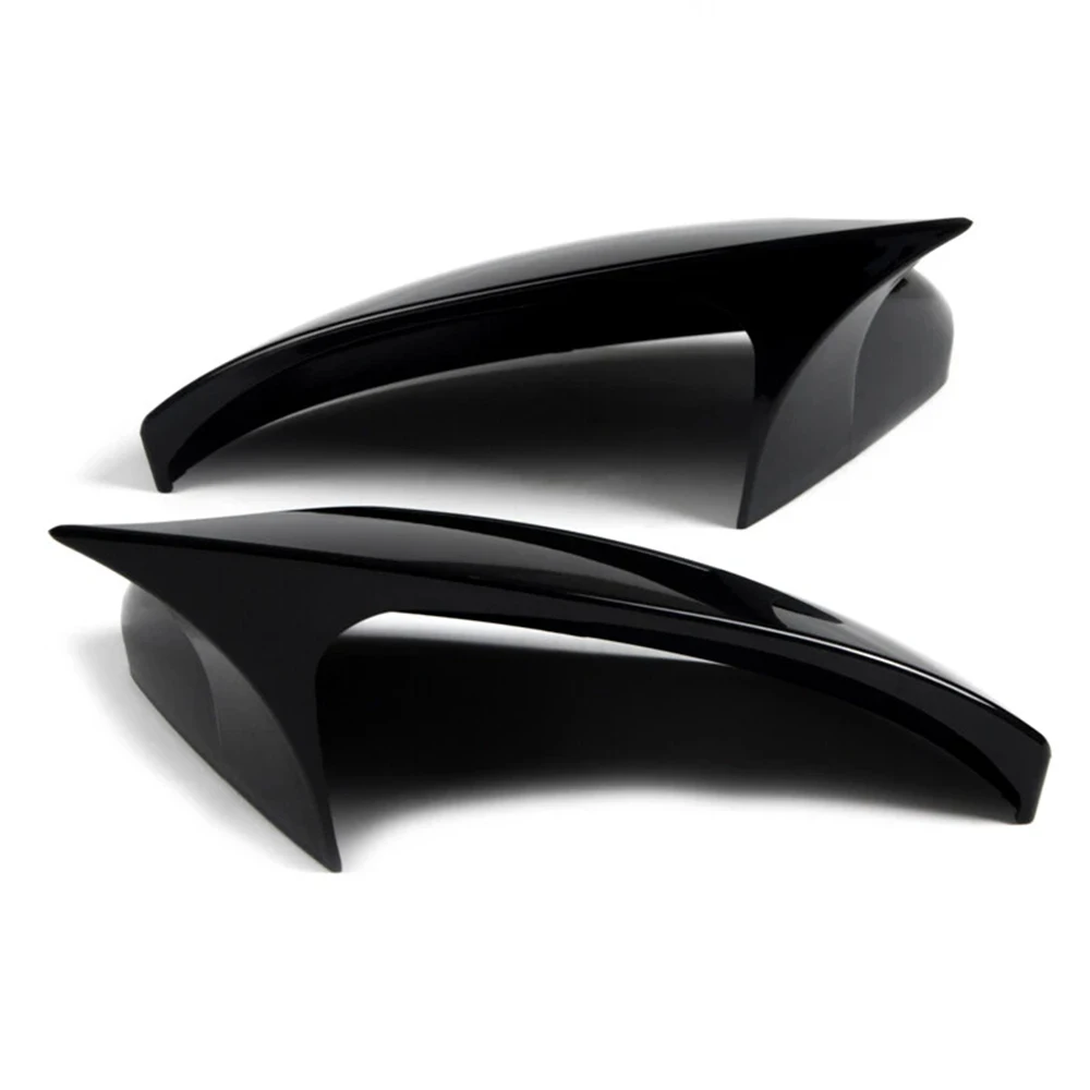 

2 шт. крышки боковых зеркал заднего вида, сигнальные крышки для VW Golf 7 MK7 7.5 GTI для Touran 2014-2019, яркие черные зеркальные чехлы WK-51546W