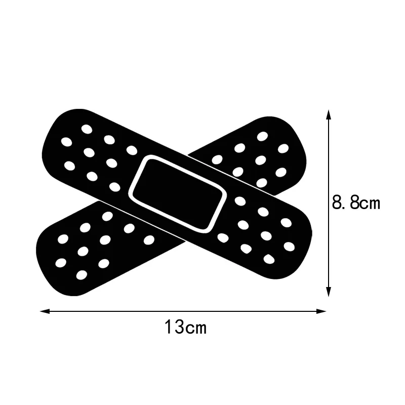 Autocollants de voiture amusants en PVC, bande croisée personnalisée, autocollants universels imperméables pour fenêtre de voiture, accessoires de décoration extérieure de voiture