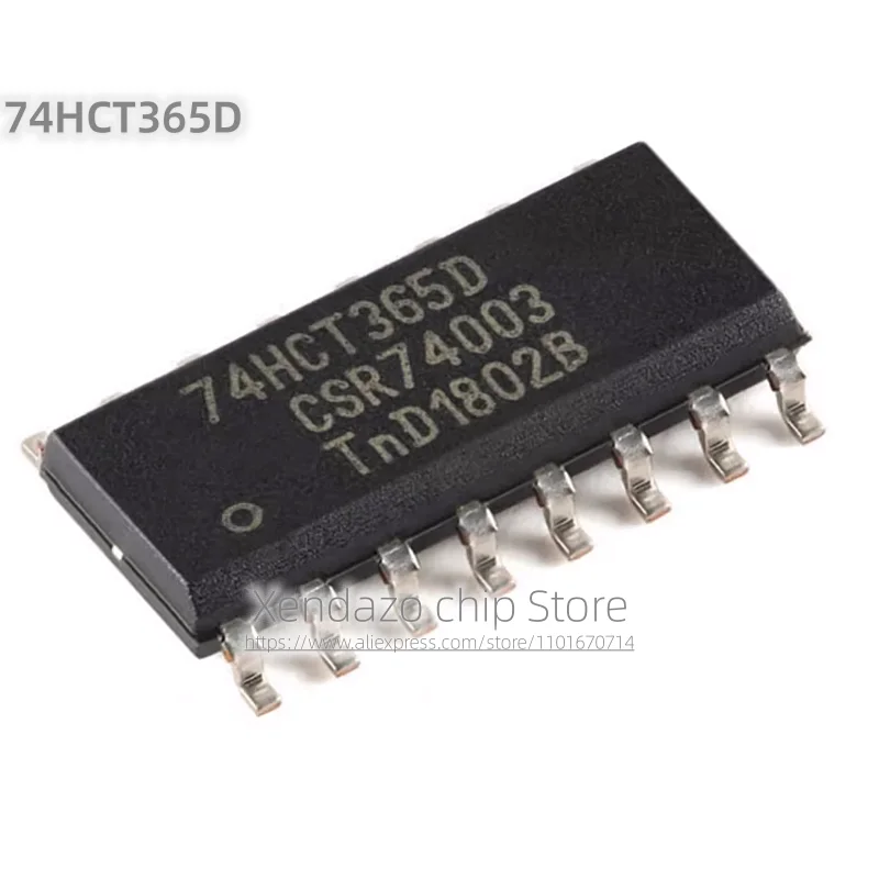 10pcs/lot 74HCT365D SOP-16 package Original genuine Hexadecimal buffer chip