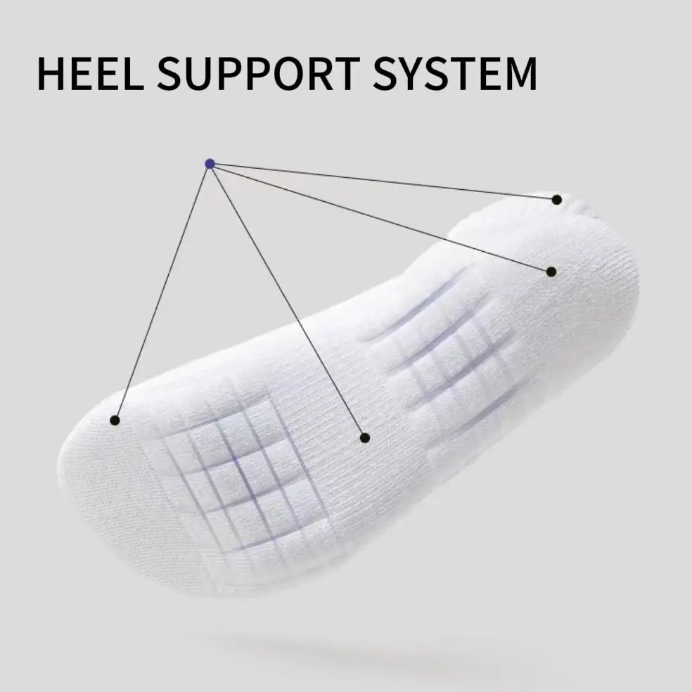 Kaus Kaki Olahraga Pria Kaus Kaki Bersol Tebal Di Atas Betis dan Di Bawah Terry Katun untuk Musim Semi dan Musim Panas