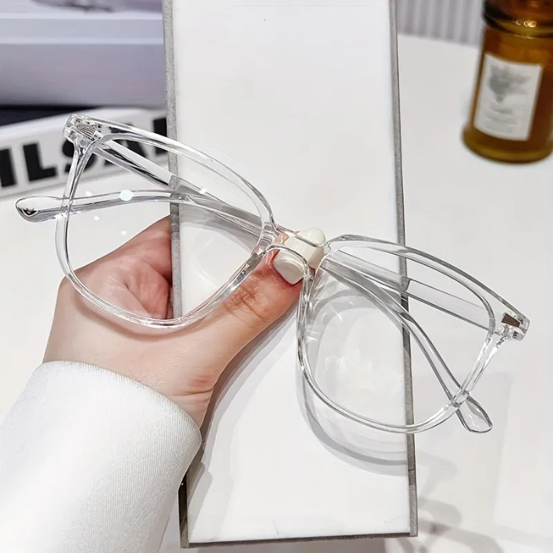 Women's Blue Light Blocking Glasses  Stylish Square Full-Frame PC Eyewear Multiple Colors Available image 3