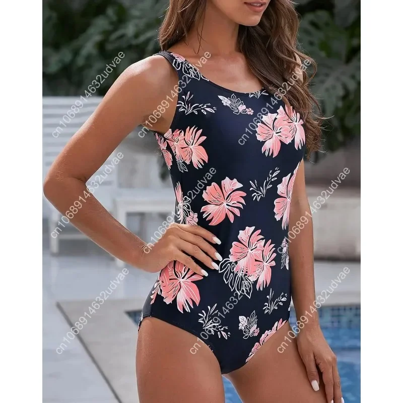 Athletic One Piece Swimsuit for Women Modest Criss Cross Back Slimming Bathing Suit Swimming Suit