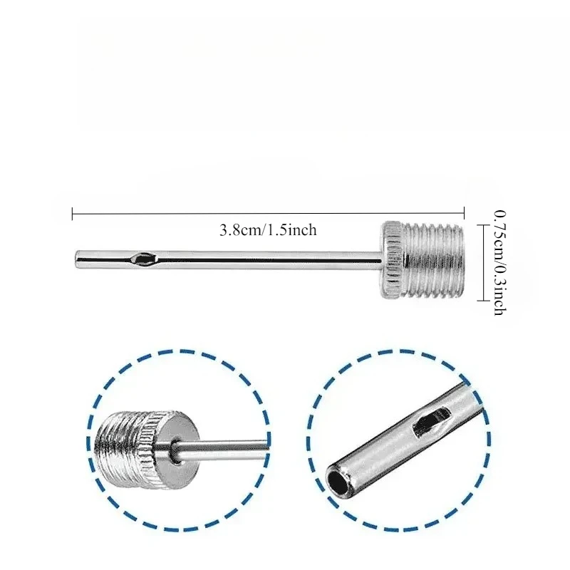 5/10 ชิ้นใหม่กีฬาลูกบอลปั๊มลมเข็มสำหรับฟุตบอลบาสเกตบอลฟุตบอลอะแดปเตอร์วาล์วลมแบบเป่าลม