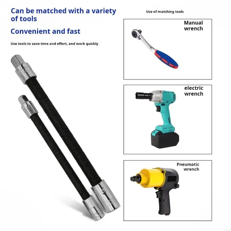 3Pcs 1/2 1/4 3/8Inch Industrial Coupling Rod Ratcheting Wrench Connecting Rod Portable Hand Drive Extension Tool