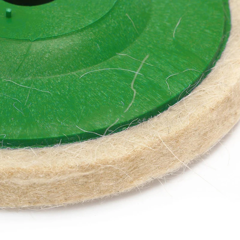 3Pcs 4 Inch Wol Polis Hing Wiel Buffing Pads Haakse Slijper Wiel Vilt Polijstschijf Voor Metalen Marmer Glas keramiek