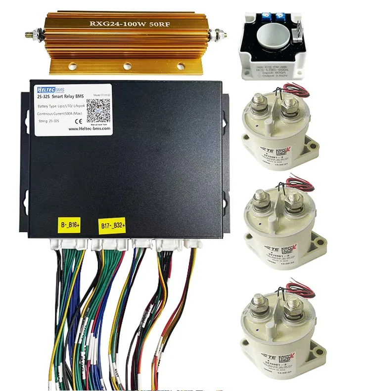 BMS Smart BMS 16S 24S with rs485 200A 500A LFP/Li-ion battery monitoring App BT PC RS485 CAN protocol Lifepo4 Relay BMS