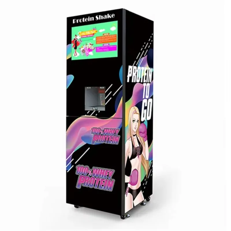 Customized Fitness Use Standing Whey Protein Shakes Vending Machine in Gym & Sports Center