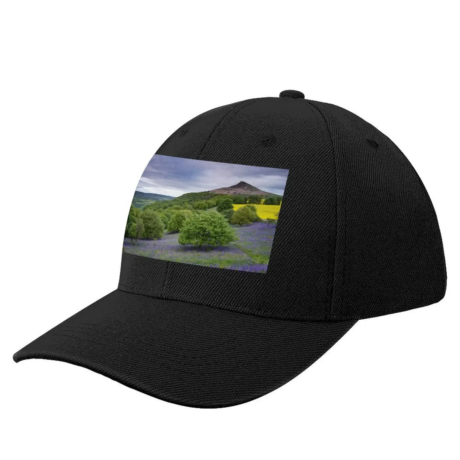 

Bluebells at Roseberry Topping Baseball Cap Military Cap Man Hat Beach beach hat cute Hats For Men Women's