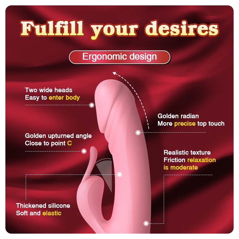 Rabbit Vibrator for Women Powerful G Spot Female Clitoris Stimulator Vibrating Silent Adult Sex Toy For Female Sex Products