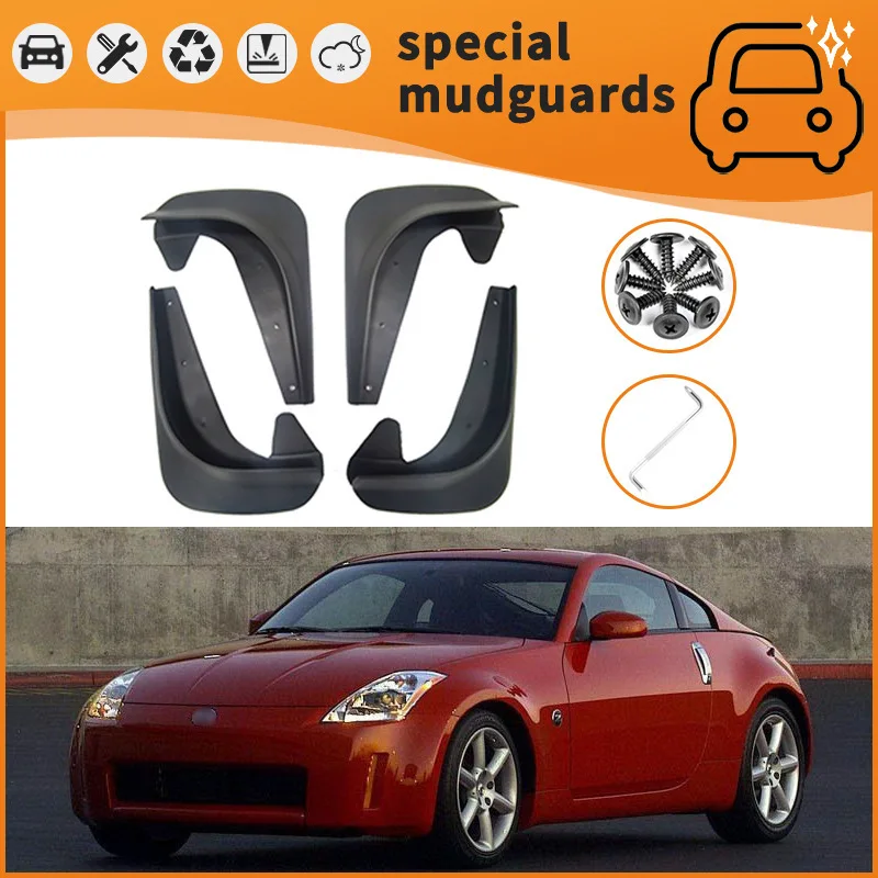 

For the 03-22 Nissan 350Z LEAF Arriya Mudguards Fender Mudflaps Front Rear Flares Splash Guards Cover Car Accessorie