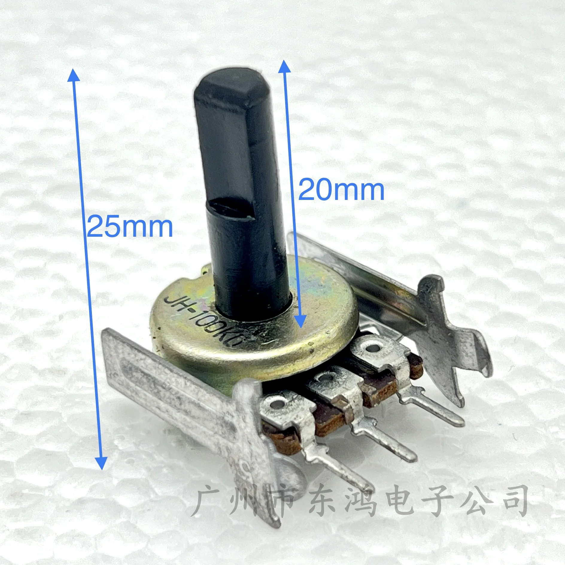1 PCS 161 Potentiometer D100K shaft length 20mm with bracket