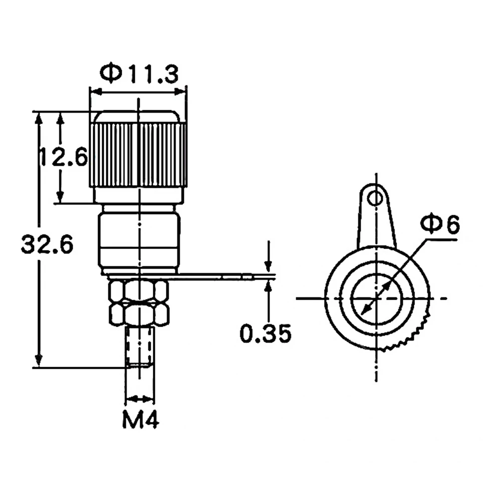 1/5Pcs JS-910B Binding Post Female Socket Jack for 4MM Banana Plug Connectors