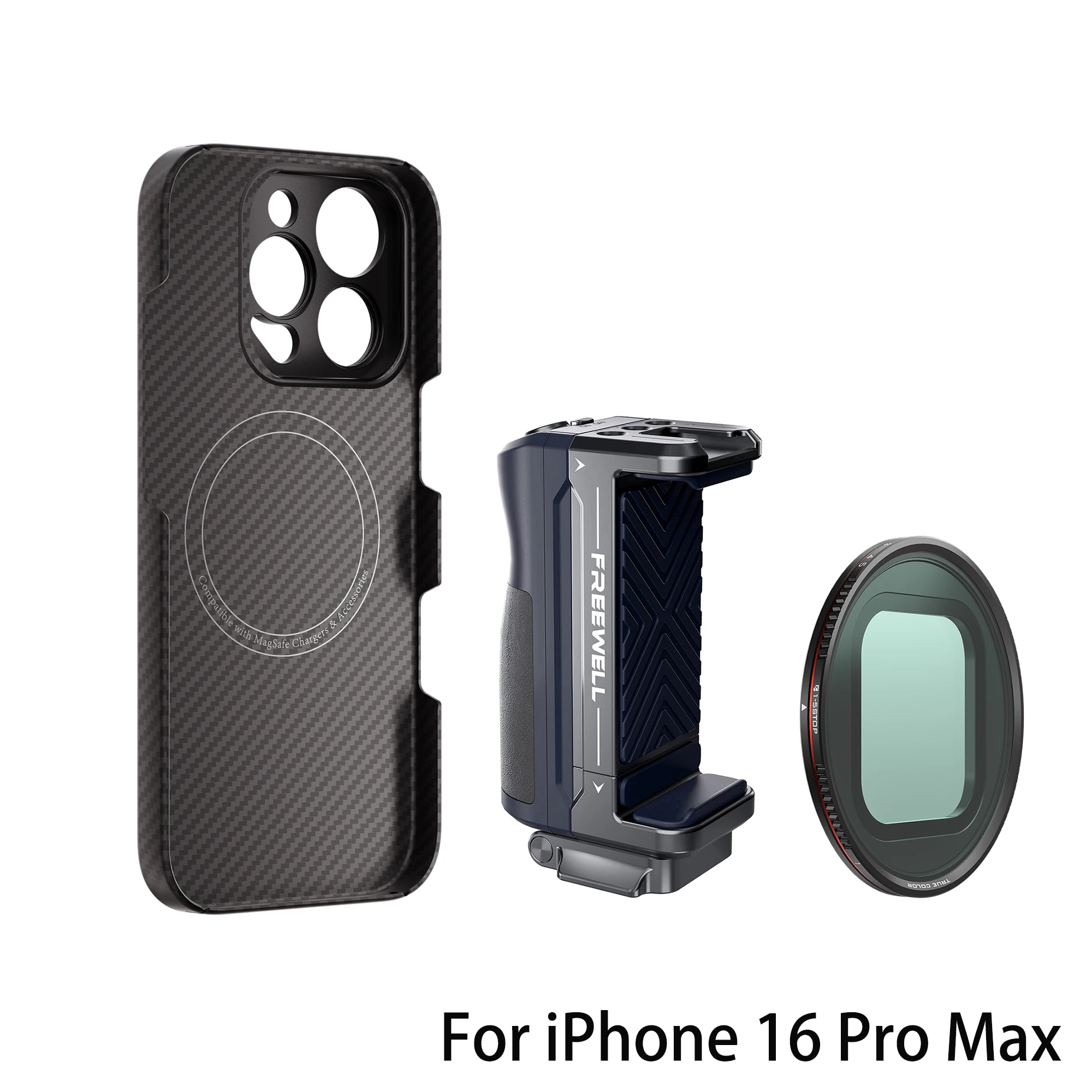 FREEWELL iPhone 17 Pro Camera Filter Kit with 17MM Mount Case