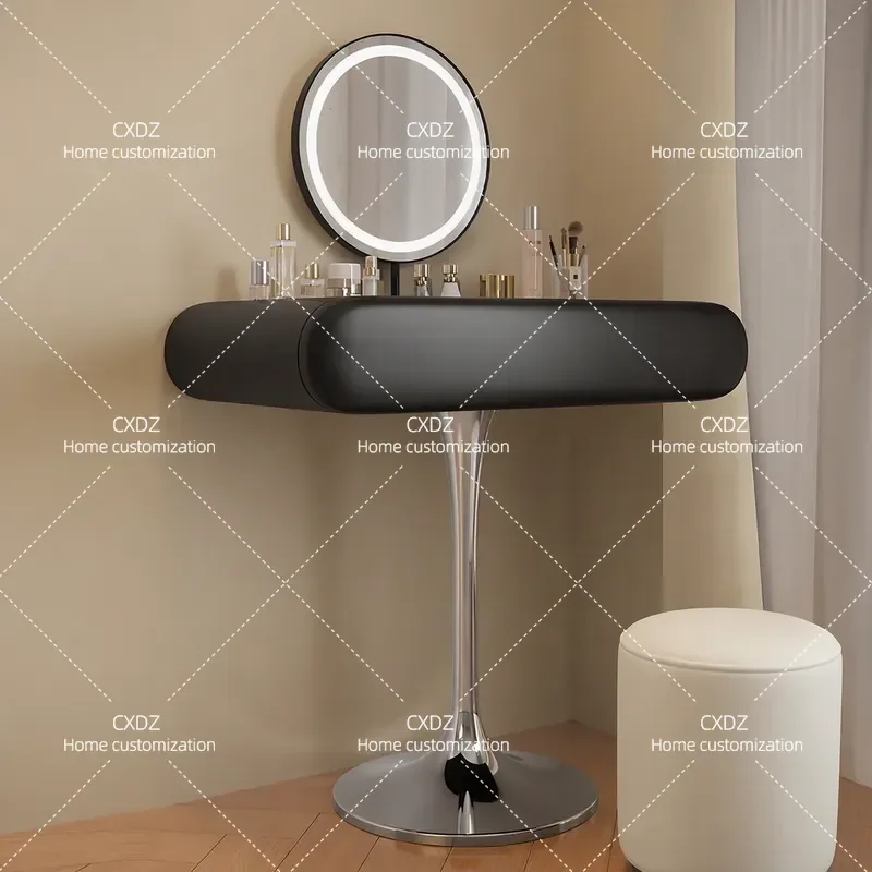 Home Modern Bedroom Simple Dresser Small Unit Small Black Italian Extremely Narrow Makeup Table