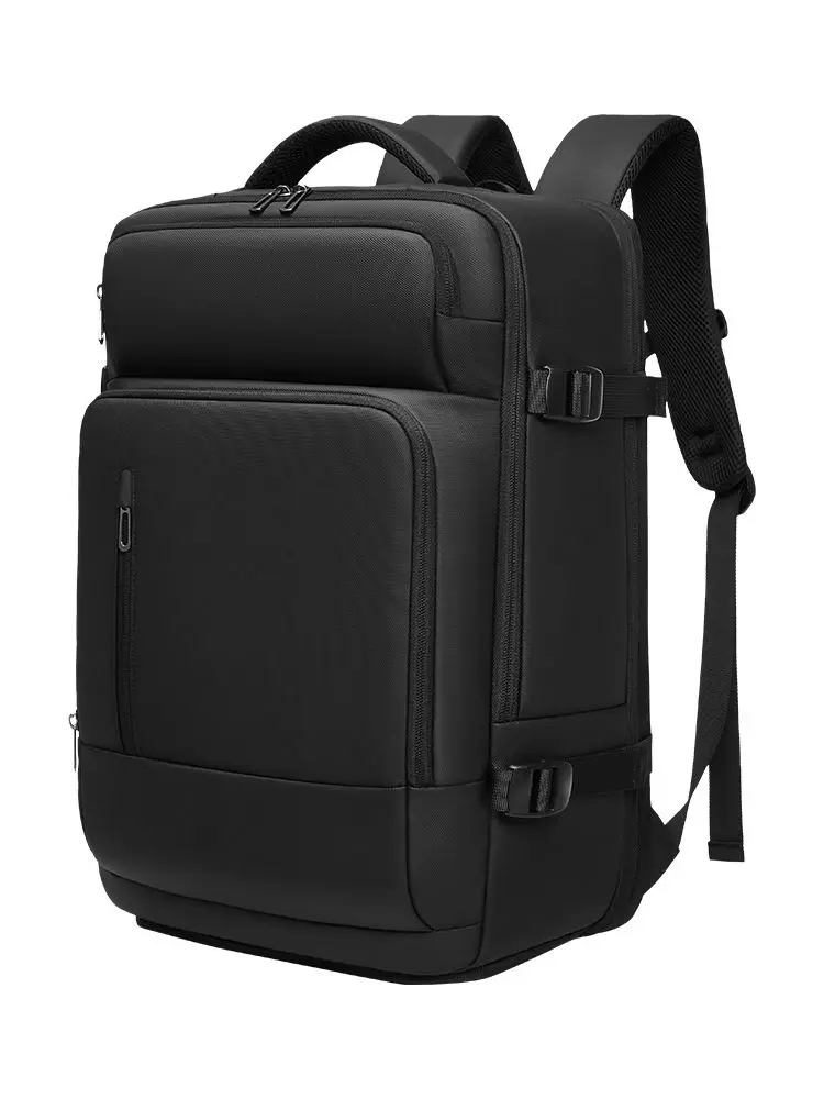 EURCOOL 15.6 Laptop Backpack Black Business Male Mochila USB Charging Functional Rucksack Waterproof Backpack