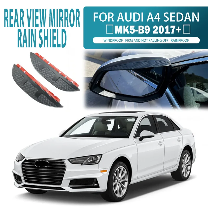 

Suitable for Audi A4 rearview mirror rain eyebrows Rear view mirror rain shield