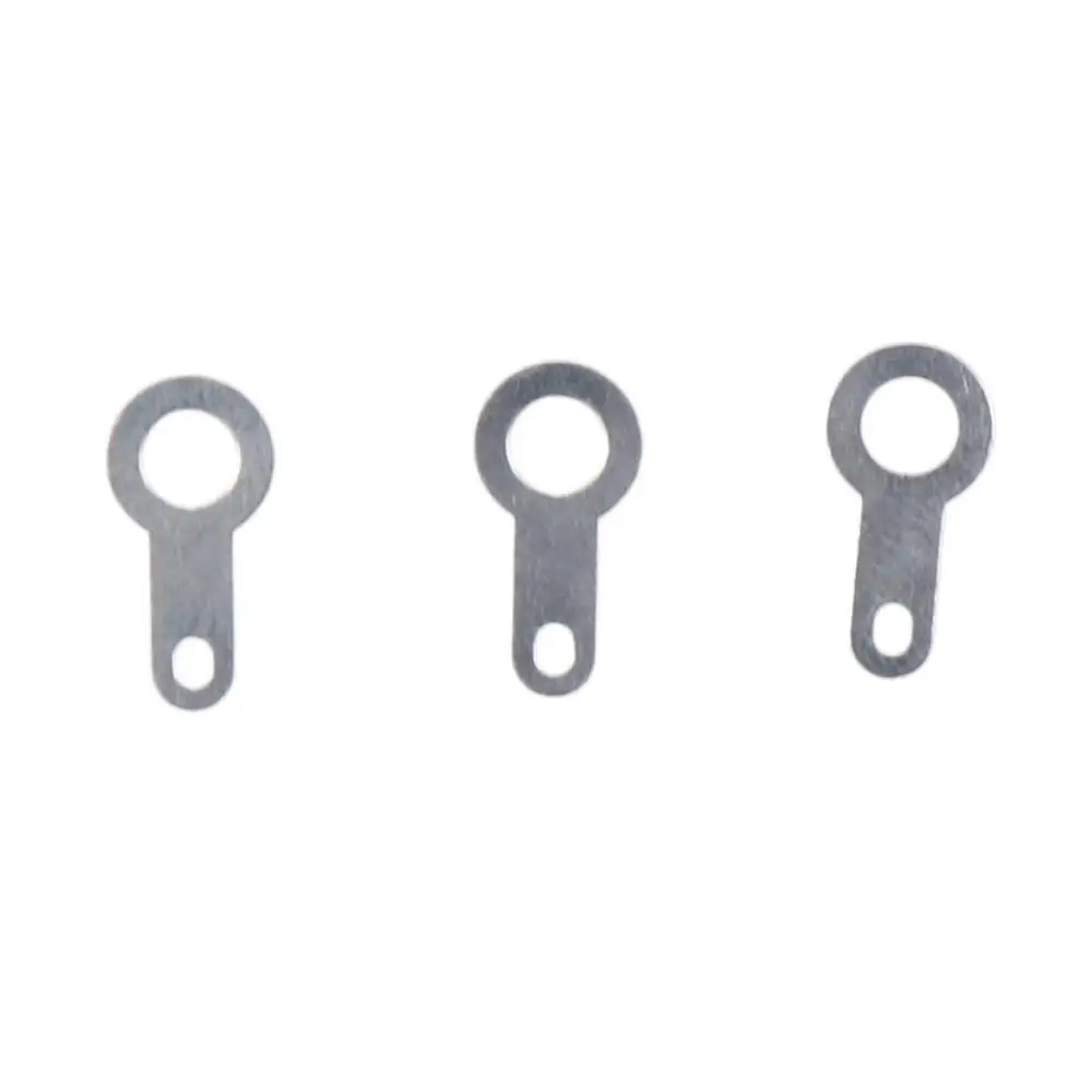 100pcs Durable Lug Plate Solder Ring Terminal Crimp Silver Tone Ring Terminal Connector M3.2/M4.2/M5.2