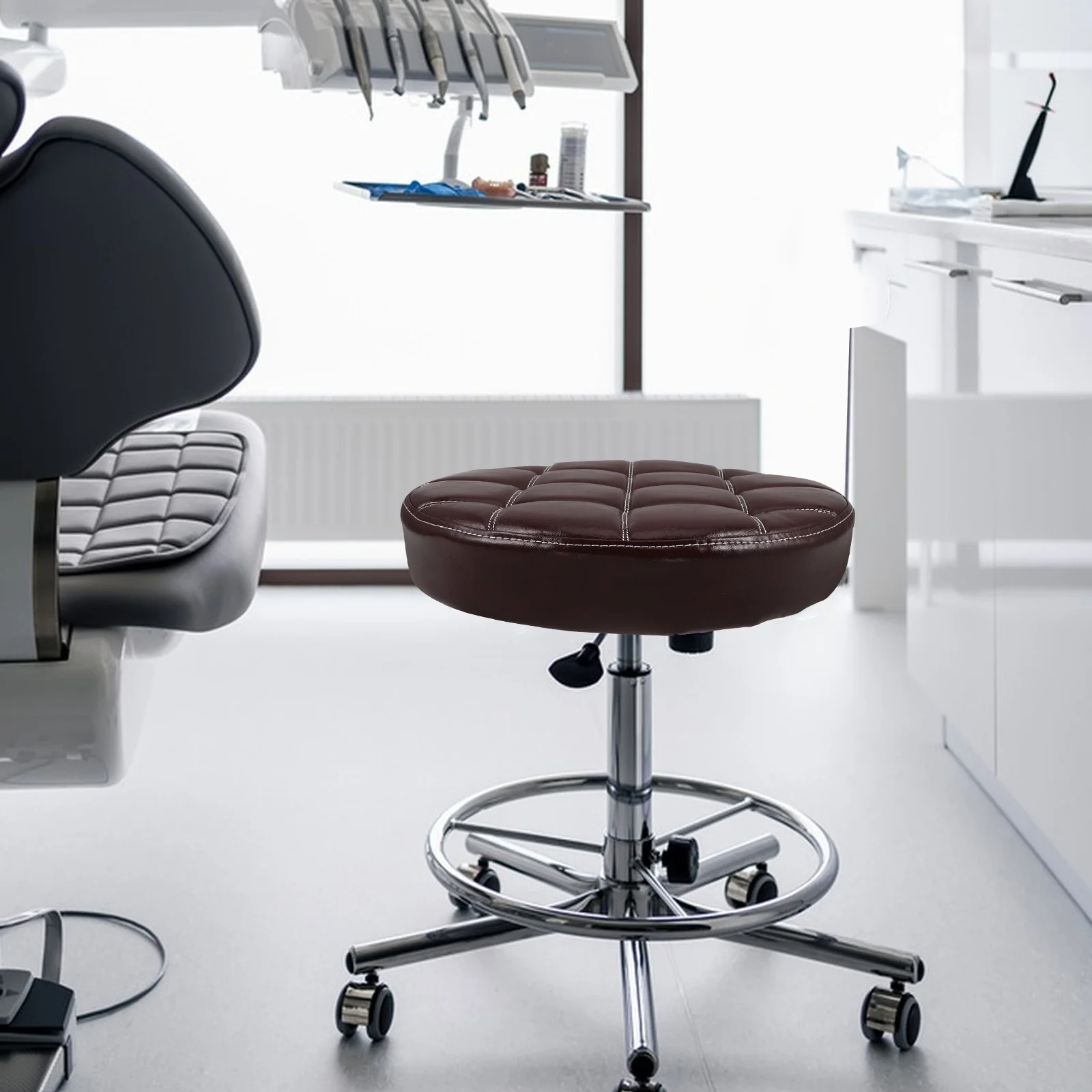 

Soft PU Round Bar Stool Seat Cushion Replacement Comfortable Stool Pad Anti-Skid Round Chair Seating Accessory Home Commercial