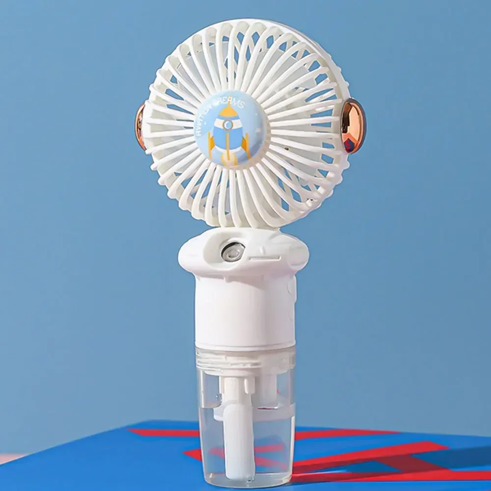 Portable Humidifier Mist Cooler Spray Humidifier Fan 2024 Handheld Mini Air Conditioner USB Rechargeable  for Home/Office