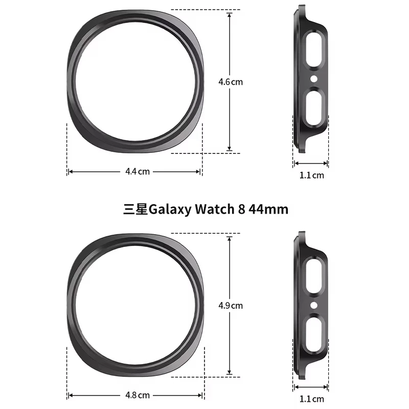 Samsung Galaxy Watch 8 40mm/44mm用PCハードケース マットカバー 保護ケース Galaxy Watch 8 Classic対応 中空シェル アクセサリー