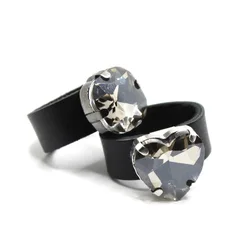 Fashion Rings for Women's Leather Ring Crystal Punk Style Jewelry Designer Art Popular Street Things Handmade