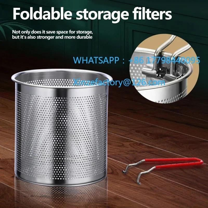 カスタマイズ可能なフライパンセット 日本製 深型油節約フライヤー 304ステンレス鋼 高温対応 キッチン 天ぷら チキンバスケット C