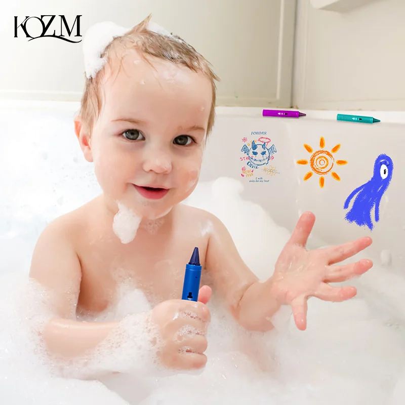 6 szt. Zmywalne kredki do kąpi – Kids Toys Drawing Easy recenzja i cena