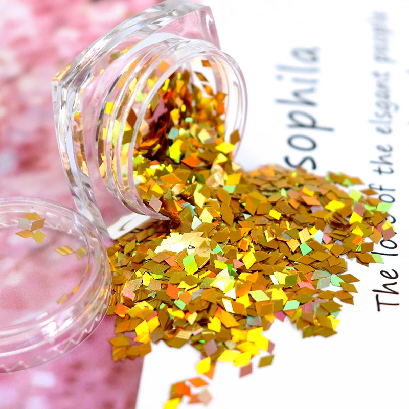 Scintillante forma di diamante Glitter resina riempimento rombo Paillettes coriandoli resina Shaker Filler Paillettes fai da te resina epossidica Kit completo