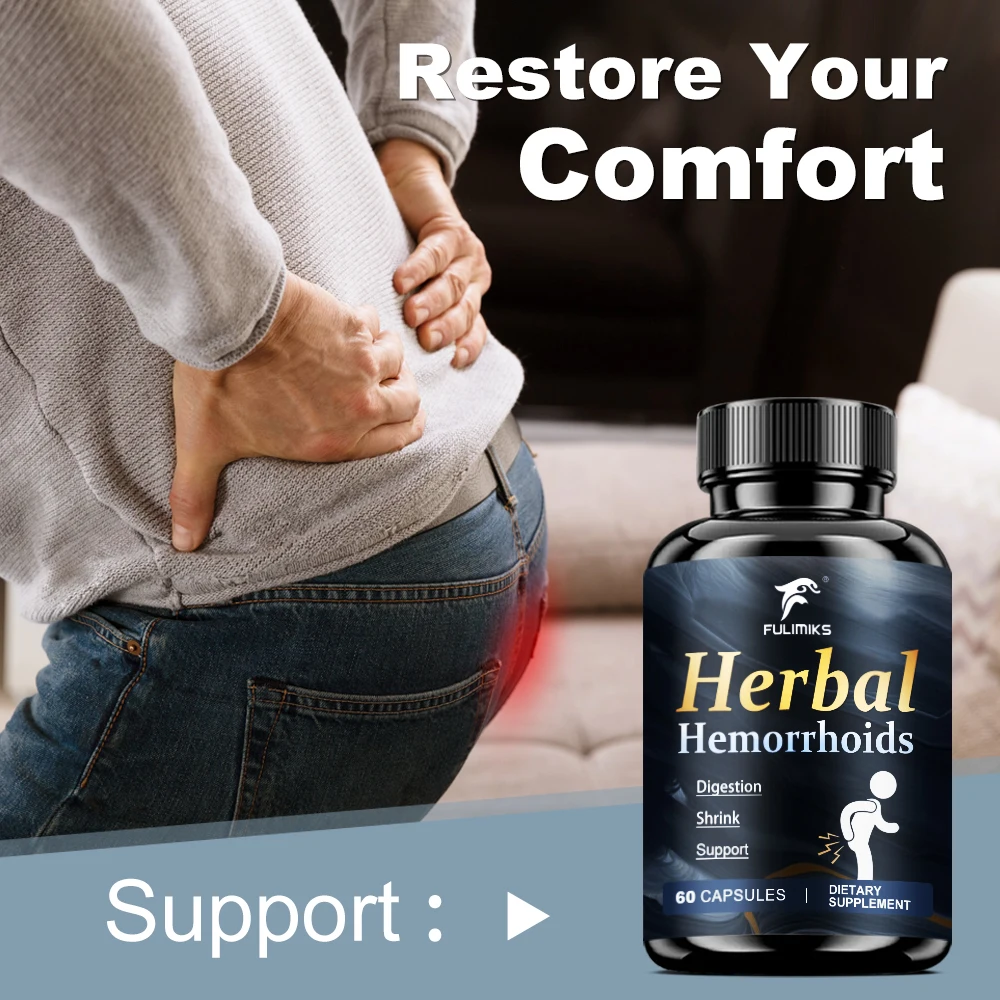 Buy 2 Get 2 Free! High-quality Hem Supplements Capsules, with Ginger Root, Panax Ginseng Extract, for Immune, Overall Health