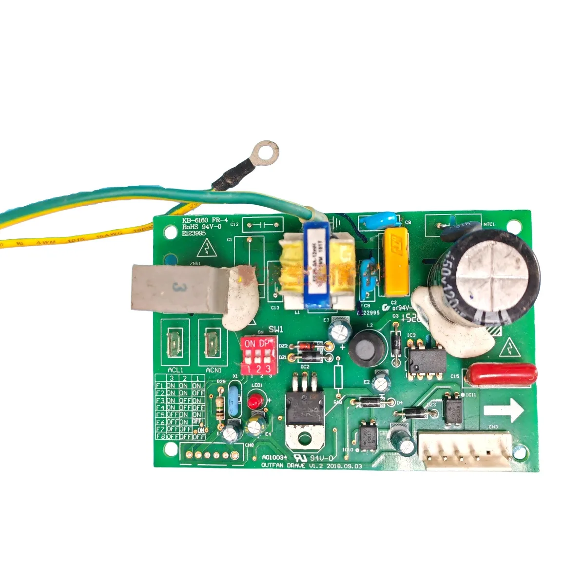 

used For TCL variable frequency air conditioner DC fan drive starter board motherboard A010034