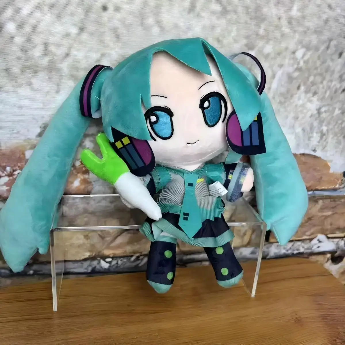 

Плюшевая игрушка-кукла Хацунэ Мику из японского аниме, мягкая подушка, милая кукла, подарок на Рождество для детей!! !..