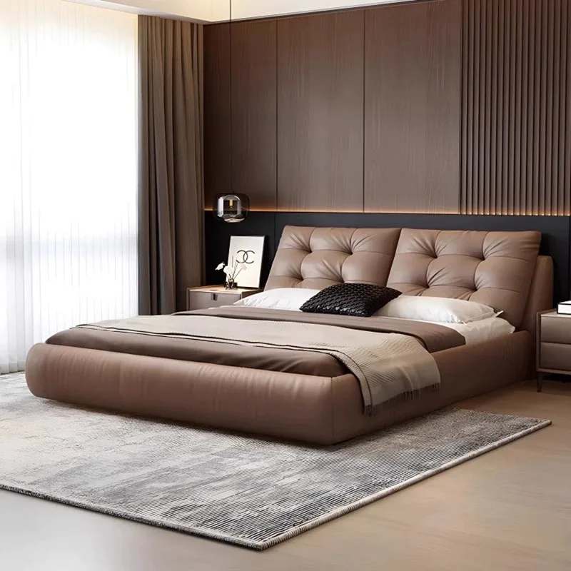 

Italian Designer Double Bed Organizer Designer Full Size Double Bed Storage Platform Wooden Letto Matrimonile Home Furniture