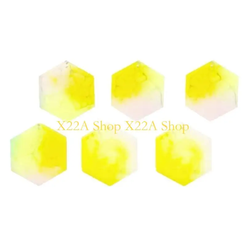 

Unique Hexagon Earring Silicone Mold Glossy Earring Pendant Jewelry Resin Mold Keychain Pendant Epoxy Casting Mold DIY Tool