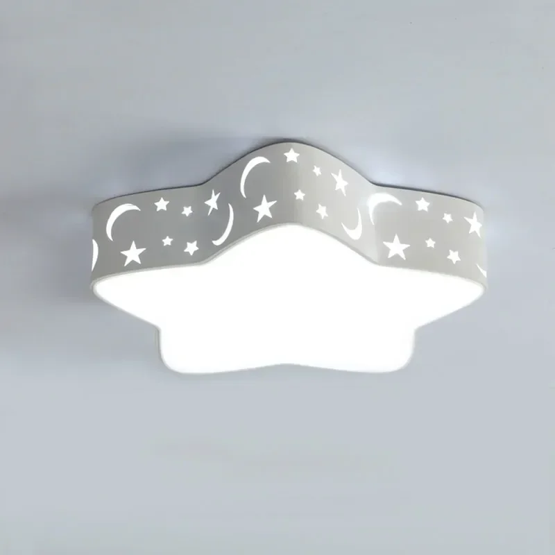 Teen LED Ceiling Lights  Study Room Moon Star Dimmer Bedroom Lighting Lamp Color Polarizer Luminaria Lamps Light Home De