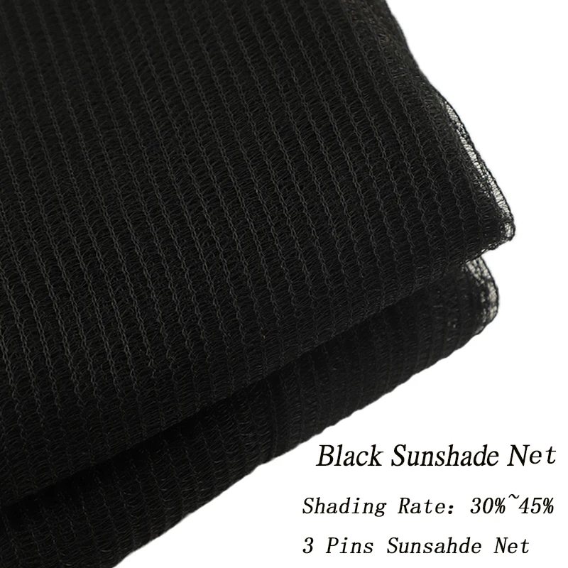 

Black 3 Pins Sunshade Net Agricultural Greenhouse Outdoor Pergola Garden Plant Shading Net Pool Awning UV Protection